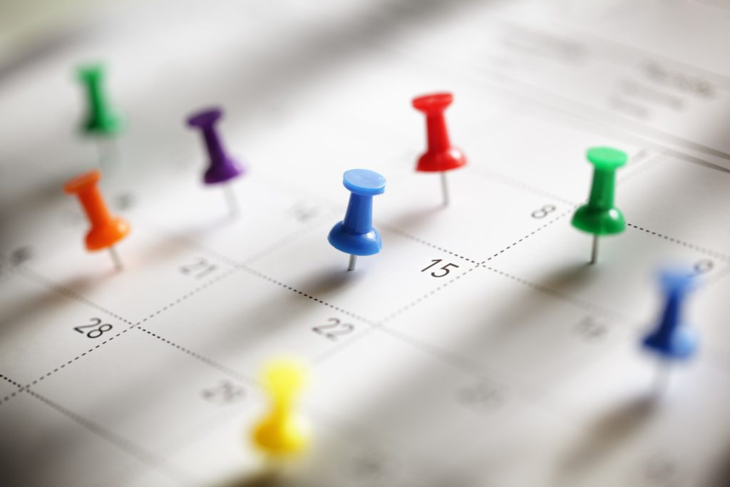 Planning your appointments all in one quarter of the year can help you stay on track with health screenings.
