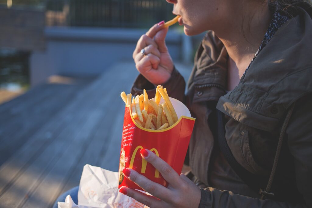 Sometimes when stress isn't managed our diets suffer.